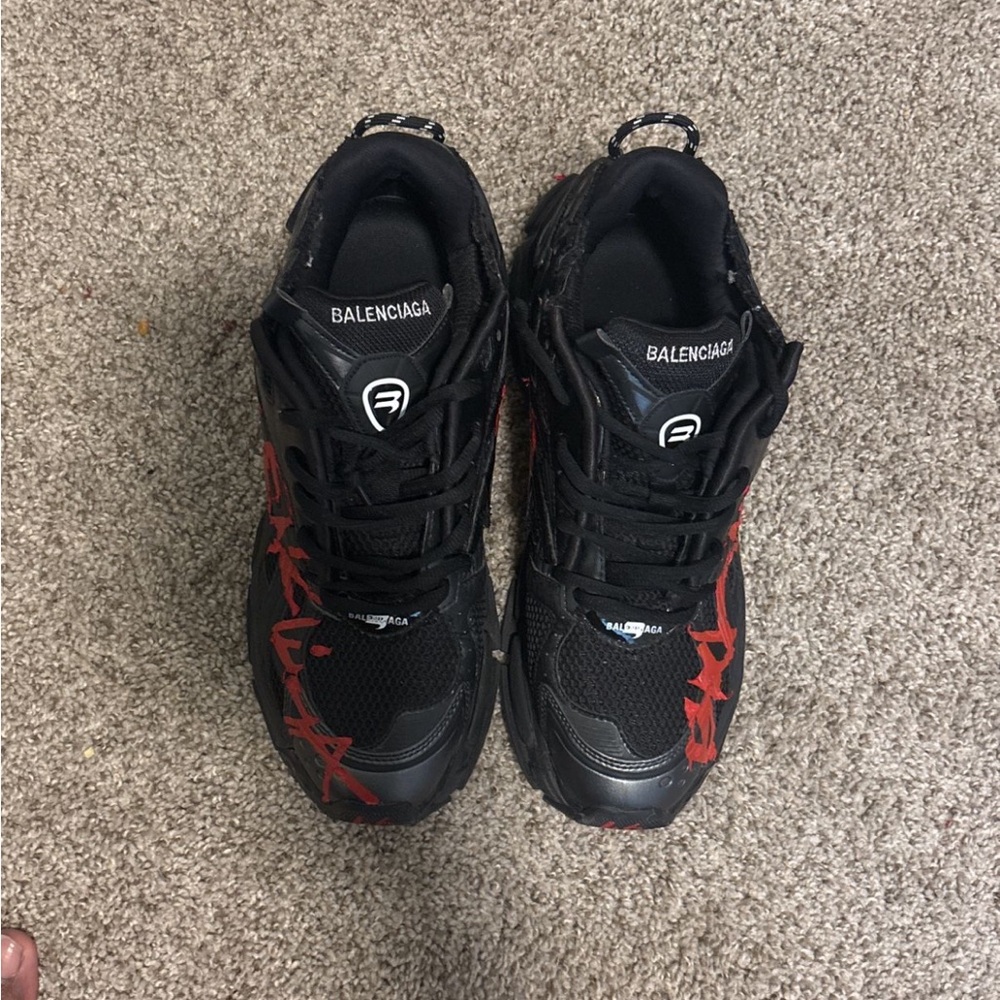 Balenciaga Black and Red Sneakers - Picture 5 of 5